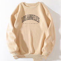 Letter Print Crew Neck Sweatshirt — 1