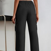 Women's High Rise Khaki Cargo Pants - Baggy Fit — 6