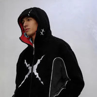 Y2K Embroidered Fleece Jacket For Men Fleece Hoodie — 1