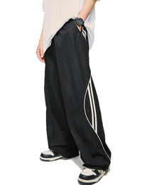 Wide Leg Sweatpants Parachute Pants Cargo Baggy Track Pants Men Y2k Oversized Joggers Vintage Streetwear — 1