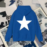 Y2K Aesthetic Star Print Hooded Sweatshirt for Men — 4
