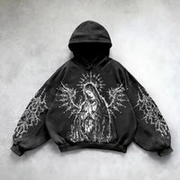 Hip Hop Y2K Printed Hoodie — 1