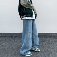Men's Oversized Baggy Denim Pants in Blue — 6