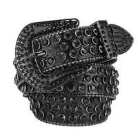 Y2K Punk Rock Style Studded Leather Belt for Men — 3