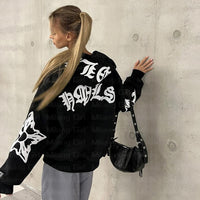 Y2K Vintage Hip Hop Jacket for Women - Casual Hoodie — 2