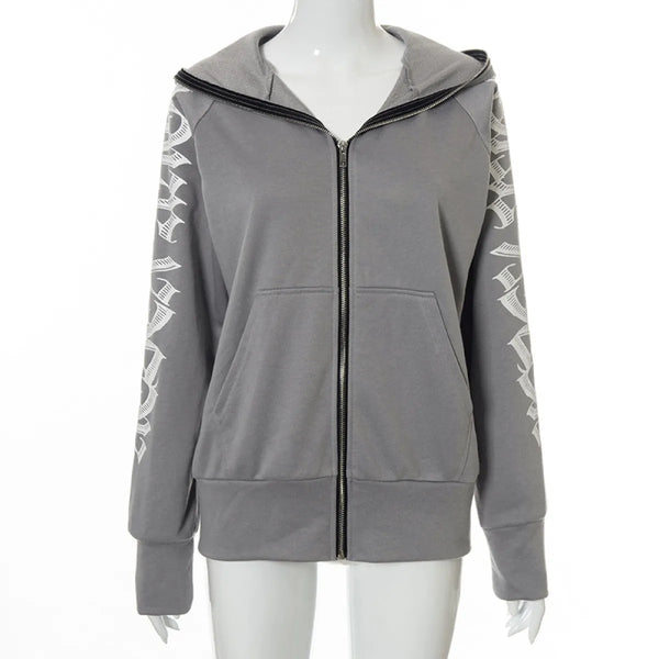 Letter Print Hoodie Sweatshirt
