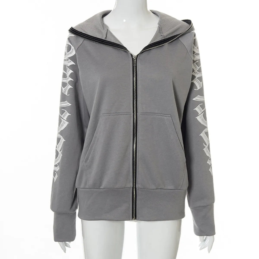 Letter Print Hoodie Sweatshirt