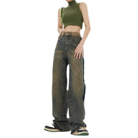 Women's High-Waisted Straight Baggy Jeans — 5