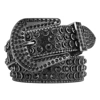Y2K Punk Rock Style Studded Leather Belt for Men — 4
