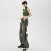 Women's High-Waisted Straight Baggy Jeans — 6