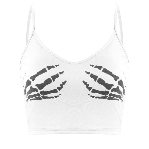 Lace Cut Y2K E-Girls Fairy Style Rib Knit Tank Top