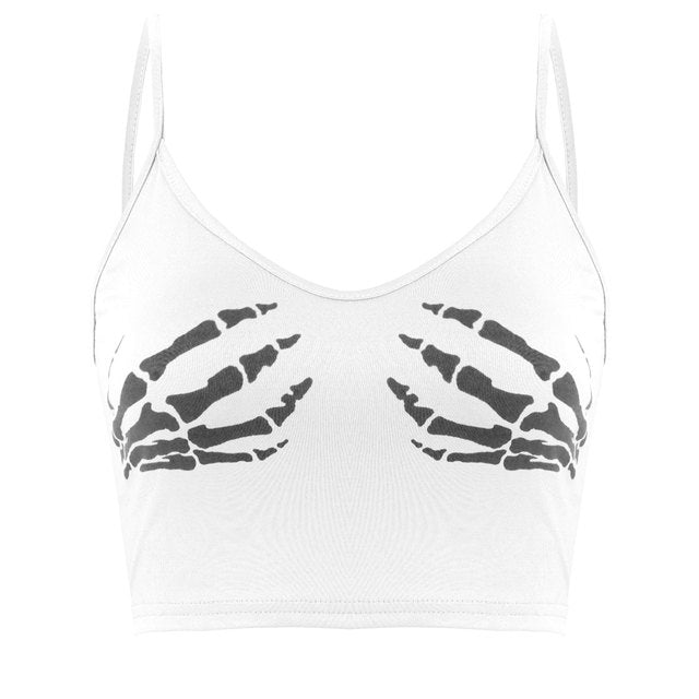 Lace Cut Y2K E-Girls Fairy Style Rib Knit Tank Top