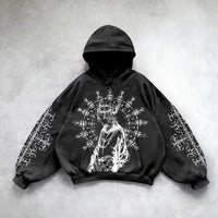 Hip Hop Y2K Printed Hoodie — 2