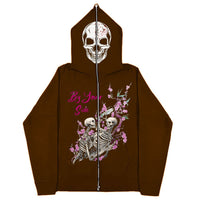 Gothic Harajuku Zipper Sweatshirt — 1