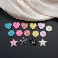 Layered Star Hair Clip Accessories Y2K Heart Shoe Charms — 3